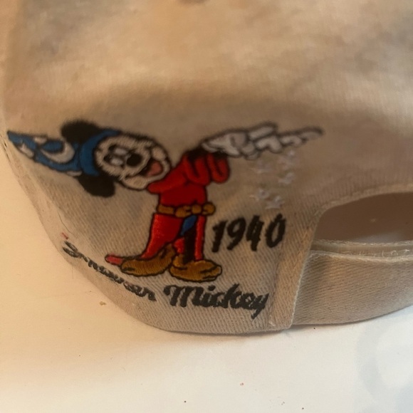 Disney Parks Hat by Disney Walt Disney World Tan Baseball Hat w Characters/Yrs - Picture 7 of 7